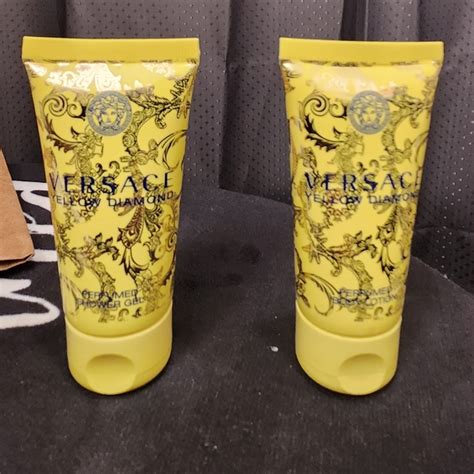 versace yellow diamond box set|Versace Yellow Diamond body wash.